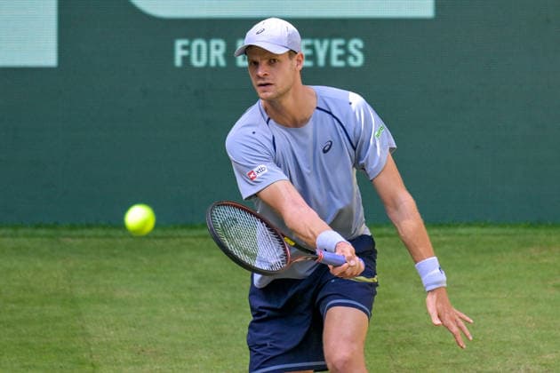 Yannick Hanfmann GER June 18, 2026 ¢ Tennis ¢ TERRA WORTMANN OPEN ¢ ATP 500, heristo arena Halle Westfalen, TERRA WORTMANN OPEN, North Rhine-Westphalia, Germany,detected_source_language Copyright: xpepphotox xPeterxEppingerx pep00321, pep_20260618_hm_374956