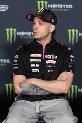 Foto IPP Enrico Schiavi Brno - Ostrova?ice 18-06-2025 MotoGP Gran Premio Motociclismo della Repubblica Ceca 2026 press conference, PK, Pressekonferenz nella foto: Marco Bezzecchi - Aprilia Racing Brno - Ostrova?ice italy REPUBBLICA CECA ITALY  Copyright: xR4924_italyphotopressx