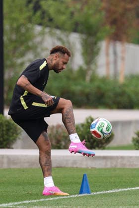 Brazil s striker Neymar in action during a training session in Columbia Park fields, Morristown, USA, 18 June 2026. Brazil s training session !ACHTUNG: NUR REDAKTIONELLE NUTZUNG!  Copyright: xSebastiaoxMoreirax GRAF915 20260618-55020637114_1