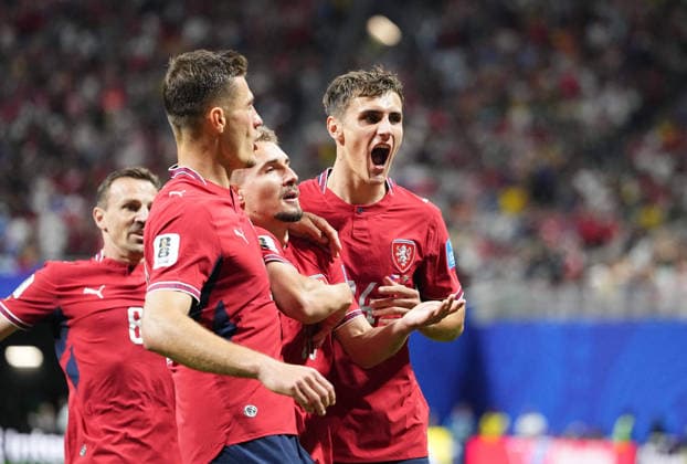 Michal Sadilek of Czechia scores and celebrates his teams first goal during the match between Czechia and South Africa in Group A of the 2026 FIFA World Cup at Atlanta Stadium in Atlanta, United States, on June 18, 2026. Photo by DeFodi Images (Thor Wegner),detected_source_language
