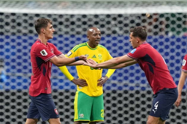 Czechia v South Africa - FIFA World Cup, WM, Weltmeisterschaft, Fussball 2026 - Group A ATLANTA, UNITED STATES - JUNE 18: Robin Hranac (4) of Czechia celebrates after a goal during the 2026 FIFA World Cup First Stage Group A match between Czechia and South Africa at Mercedes-Benz Stadium (Atlanta Stadium) in Atlanta, Georgia, United States on June 18, 2026. Evrim Aydin Anadolu Georgia United States. Editorial use only. Please get in touch for any other usage.  Copyright: x2026xAnadoluxEvrimxAydinx