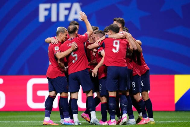 June 18, 2026, Arlington, Texas, United States: Michal Sadilek of Czechia celebrates a goal with teammates during the FIFA World Cup, WM, Weltmeisterschaft, Fussball 2026 Group A match between Czechia and South Africa at Atlanta Stadium on June 18, 2026 in Atlanta, Georgia. Czechia V South Africa: Group A - FIFA World Cup 2026  - ZUMAa181 20260618_zaa_a181_007 Copyright: xJosexBretonx