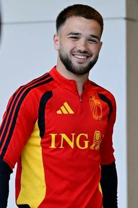 Belgian national football team - 2026 FIFA World Cup, WM, Weltmeisterschaft, Fussball - media activities 18 06 2026 RENTON, UNITED STATES OF AMERICA - JUNE 18 : Raskin Nicolas midfielder of Belgium pictured during a press conference, PK, Pressekonferenz at the training grounds of the Belgian national football team during the 2026 FIFA World Cup on June 18, 2026 in Renton, United States of America, 18 06 2026 Renton United States of America  Copyright: xJanxDexMeuleneirx