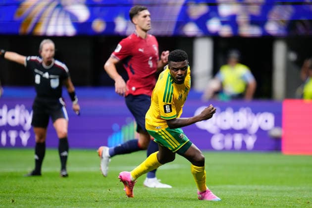 Czechia v South Africa: Group A - FIFA World Cup, WM, Weltmeisterschaft, Fussball 2026 Teboho Mokoena of South Africa celebrates a goal during the FIFA World Cup 2026 Group A match between Czechia and South Africa at Atlanta Stadium on June 18, 2026 in Atlanta, Georgia. Atlanta GA United States  Copyright: xJosexBretonx originalFilename:bretonhernandez-czechiav260618_npoOk.jpg