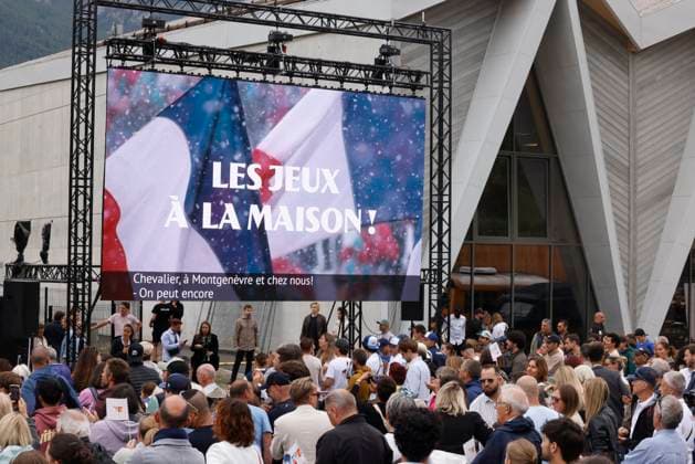 2030 Winter Olympics in the French Alps; event in Briançon to support the Olympic bid