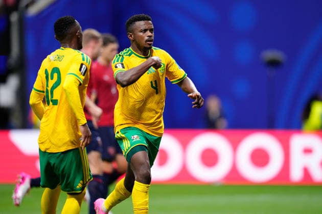 June 18, 2026, Arlington, Texas, United States: Teboho Mokoena of South Africa celebrates a goal during the FIFA World Cup, WM, Weltmeisterschaft, Fussball 2026 Group A match between Czechia and South Africa at Atlanta Stadium on June 18, 2026 in Atlanta, Georgia. Arlington United States - ZUMAa181 20260618_zaa_a181_034 Copyright: xJosexBretonx