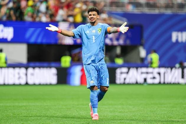 RECORD DATE NOT STATED FIFA World Cup, WM, Weltmeisterschaft, Fussball 2026 - Group A - Czech Republic v South Africa Ronwen Williams Goalkeeper of South Africa celebrates Teboho Mokoena s goal during the match between Czech Republic and South Africa in the second round of Group A of the 2026 FIFA World Cup group stage at Atlanta Stadium, in Georgia, United States, on Thursday, June 18, 2026.(Foto: William Volcov Brazil Photo Press IMAGO) Sports Atlanta GA United States of America Copyright: xWILLIAMxVOLCOVx