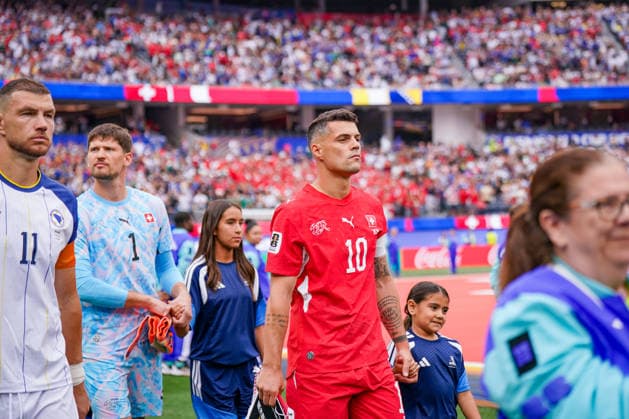 USA Soccer 2026 FIFA World Cup Group Stage Group B Switzerland vs. Bosnia and Herzegovina Los Angeles Stadium (SoFi Stadium) Inglewood, Los Angeles County, California Granit Xhaka Switzerland, 10,detected_source_language Copyright: xJOERANxSTEINSIEKx