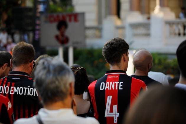 OGC NICE - CEREMONIE POUR DANTE PHOTOPQR NICE MATIN Dylan Meiffret ; Nice ; 18 06 2026 ; Ceremonie d hommage a Dante qui prend sa retraite de l OGC Nice, a la villa Massena, en presence de nombreux fans. Nice, France, june 18th 2026 Obrigado, Dante: A final farewell to the Captain OGC Nice and the City of Nice welcomed 1,000 people to the Villa Masséna for a tribute to Dante. After ten years in the red and black, Dante is preparing to turn the page on this exceptional chapter of his story with OGC Nice. Nice France  Copyright: xPHOTOPQR NICExMATIN MAXPPPxDylanxMeiffretx 20260618NIM3243 20260618NIM3242