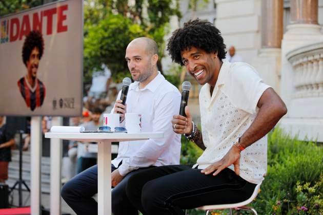 OGC NICE - CEREMONIE POUR DANTE PHOTOPQR NICE MATIN Dylan Meiffret ; Nice ; 18 06 2026 ; Ceremonie d hommage a Dante qui prend sa retraite de l OGC Nice, a la villa Massena, en presence de nombreux fans. Nice, France, june 18th 2026 Obrigado, Dante: A final farewell to the Captain OGC Nice and the City of Nice welcomed 1,000 people to the Villa Masséna for a tribute to Dante. After ten years in the red and black, Dante is preparing to turn the page on this exceptional chapter of his story with OGC Nice. Nice France  Copyright: xPHOTOPQR NICExMATIN MAXPPPxDylanxMeiffretx 20260618NIM3243 20260618NIM3250