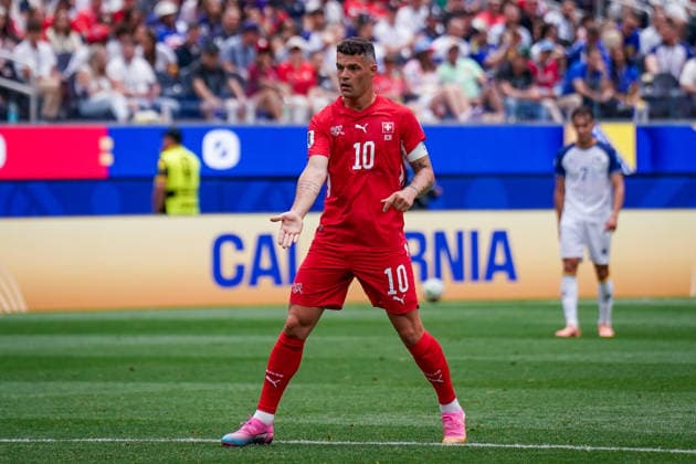 USA Soccer 2026 FIFA World Cup Group Stage Group B Switzerland vs. Bosnia and Herzegovina Los Angeles Stadium (SoFi Stadium) Inglewood, Los Angeles County, California Granit Xhaka Switzerland, 10,detected_source_language Copyright: xJOERANxSTEINSIEKx