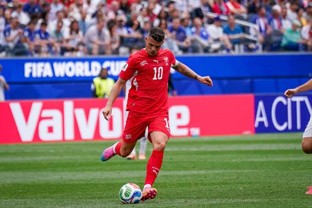 USA Soccer 2026 FIFA World Cup Group Stage Group B Switzerland vs. Bosnia and Herzegovina Los Angeles Stadium (SoFi Stadium) Inglewood, Los Angeles County, California Granit Xhaka Switzerland, 10,detected_source_language Copyright: xJOERANxSTEINSIEKx