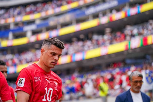 USA Soccer 2026 FIFA World Cup Group Stage Group B Switzerland vs. Bosnia and Herzegovina Los Angeles Stadium (SoFi Stadium) Inglewood, Los Angeles County, California Granit Xhaka Switzerland, 10,detected_source_language Copyright: xJOERANxSTEINSIEKx