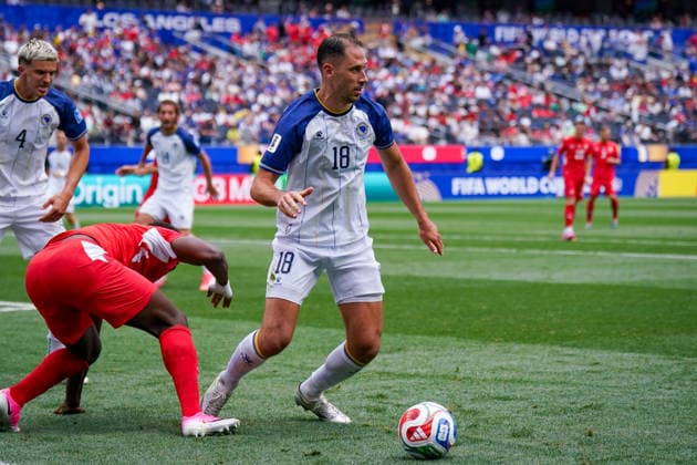 USA Soccer 2026 FIFA World Cup Group Stage Group B Switzerland vs. Bosnia and Herzegovina Los Angeles Stadium (SoFi Stadium) Inglewood, Los Angeles County, California Nikola Katic Nikola Katic Bosnia and Herzegovina 18,detected_source_language Copyright: xJOERANxSTEINSIEKx