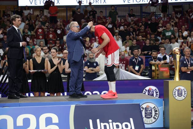 June 18, 2026, Venezia, Veneto, Italy: Emporio Armani MilanoÃ¢â‚¬â ¢s GIAMPAOLO RICCI during Italian LBA basket final between Umana Reyer Venezia and EA7 Emporio Armani Milano at Taliercio on June 18th, 2026, Venezia, Italy. Venezia Italy - ZUMAr199 20260618_zsp_r199_049 Copyright: xMattiaxRadonix