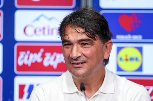 Croatia Training And press conference, PK, Pressekonferenz - FIFA World Cup, WM, Weltmeisterschaft, Fussball 2026 Head Coach of Croatia Zlatko Dalic speaks with a media during the press conference of Croatia National Football Team at training centre at Episcopal High School on June 18, 2026 in Alexandria, Virginia.  IgorxKralj PIXSELL