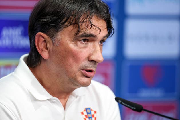Croatia Training And press conference, PK, Pressekonferenz - FIFA World Cup, WM, Weltmeisterschaft, Fussball 2026 Head Coach of Croatia Zlatko Dalic speaks with a media during the press conference of Croatia National Football Team at training centre at Episcopal High School on June 18, 2026 in Alexandria, Virginia.  IgorxKralj PIXSELL