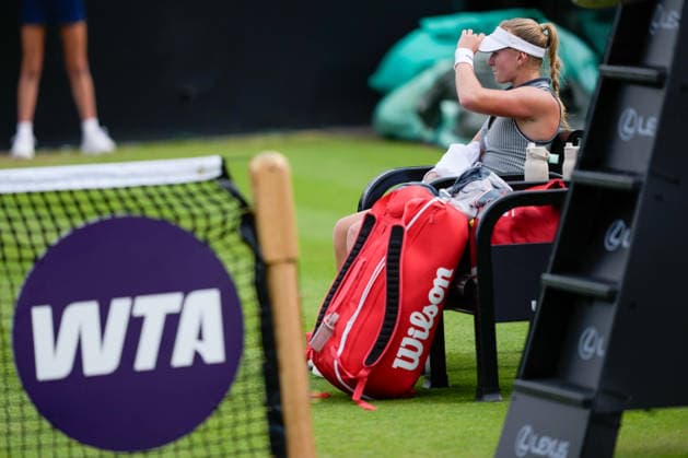 Lexus Nottingham Open - Day Four Taylah Preston in action during the Round of 16 Singles match at the 2026 Lexus Nottingham Open Women s tennis tournament at the Nottingham Tennis Centre in Nottingham, England, on June 18, 2026. Nottingham Great Britain United Kingdom  Copyright: xOwenxHammondx originalFilename:hammond-2026lexu260618_npIEl.jpg
