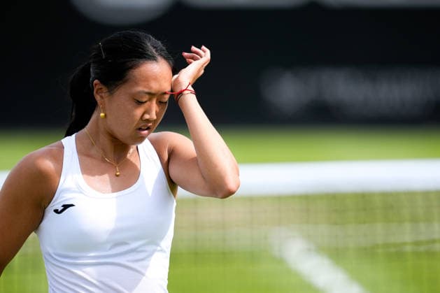 Lexus Nottingham Open - Day Four Ann Li competes during the Round of 16 singles match at the 2026 Lexus Nottingham Open Women s tennis tournament at the Nottingham Tennis Centre in Nottingham, England, on June 18, 2026. Nottingham Great Britain United Kingdom  Copyright: xOwenxHammondx originalFilename:hammond-2026lexu260618_np6oo.jpg