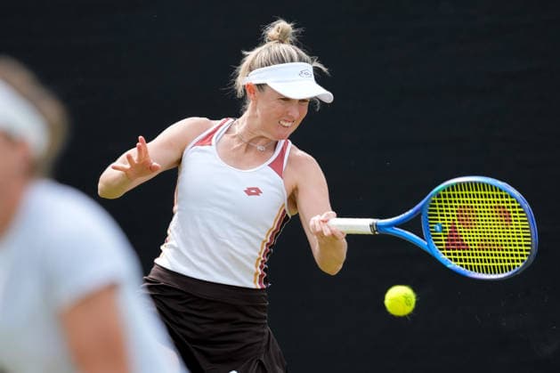 Lexus Nottingham Open - Day Four Storm Hunter competes during a quarterfinal doubles match at the 2026 Lexus Nottingham Open Women s tennis tournament at the Nottingham Tennis Centre in Nottingham, England, on June 18, 2026. Nottingham Great Britain United Kingdom  Copyright: xOwenxHammondx originalFilename:hammond-2026lexu260618_npSoK.jpg