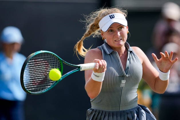 Lexus Nottingham Open - Day Four Taylah Preston in action during the Round of 16 Singles match at the 2026 Lexus Nottingham Open Women s tennis tournament at the Nottingham Tennis Centre in Nottingham, England, on June 18, 2026. Nottingham Great Britain United Kingdom  Copyright: xOwenxHammondx originalFilename:hammond-2026lexu260618_npRpb.jpg
