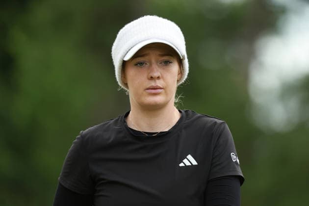 Meijer LPGA, Golf Damen Classic BELMONT, MICHIGAN - JUNE 18: Cassie Porter of Australia acknowledges the crowd after her birdie on the 4th green during the first round of the Meijer LPGA Classic for Simply Give golf tournament at Blythefield Country Club in Belmont, MI, USA Thursday, June 18, 2026. Belmont Michigan United States  Copyright: xJorgexLemusx originalFilename:lemus-meijerlp260618_npNsP.jpg