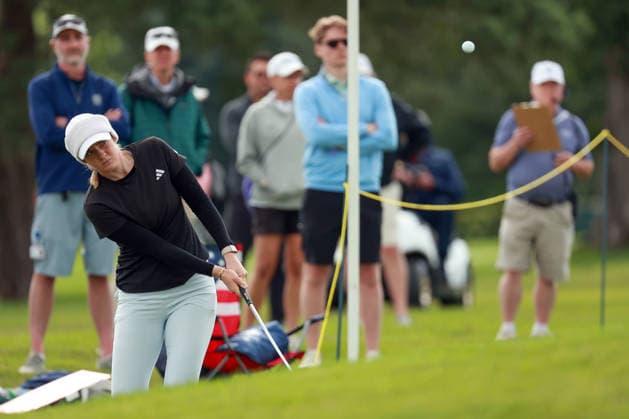 Meijer LPGA, Golf Damen Classic by Simply Give Belmont, MI - JUNE 18: Cassie Porter of Australia chips to the 8th green during the first round of the Meijer LPGA Classic by Simply Give at Blythefield Country Club on June 18, 2026 in Belmont, Michigan. Belmont Michigan United States  Copyright: xAmyxLemusx originalFilename:lemus-meijerlp260618_np0Wr.jpg