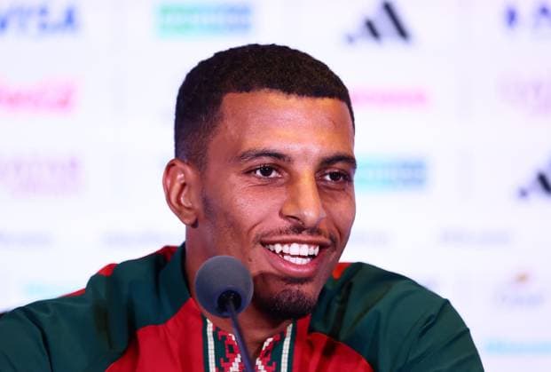 Azzedine Ounahi of Morocco Morocco press conference, PK, Pressekonferenz 2026 FIFA World Cup, WM, Weltmeisterschaft, Fussball Football, Boston Stadium, Foxborough, Massachusetts, USA - 18 Jun 2026Charlotte Atrium Health Performance Park United States of America EDITORIAL USE ONLY No use with unauthorised audio, video, data, fixture lists, club league logos or live services. Online in-match use limited to 120 images, no video emulation. No use in betting, games or single club league player publications.  Copyright: xMichaelxZemanek Shutterstockx 16934884g