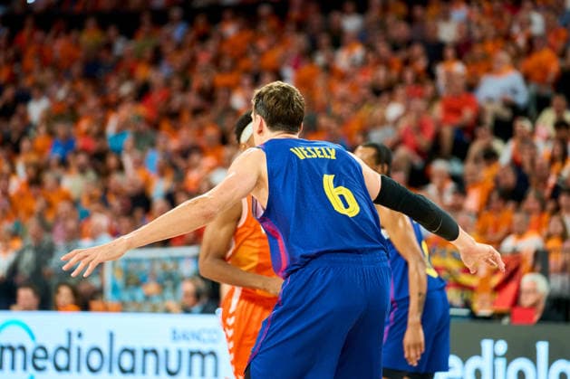 June 18, 2026, Valencia, Spain: JAN VESELY of FC Barcelona, Barca seen in action during the Liga Endesa PlayOff Final Game 1 between Valencia Basket vs Fc Barcelona at Roig Arena Stadium. Valencia Spain - ZUMA 20260618_mda_v152_445 Copyright: xGermanxVidalxPoncex