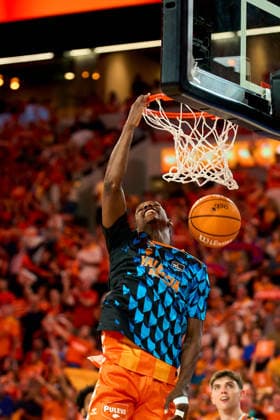 June 18, 2026, Valencia, Spain: BRANCOU BADIO of Valencia Basket seen in action during the Liga Endesa PlayOff Final Game 1 between Valencia Basket vs FC Barcelona, Barca at Roig Arena Stadium. Valencia Spain - ZUMA 20260618_mda_v152_470 Copyright: xGermanxVidalxPoncex