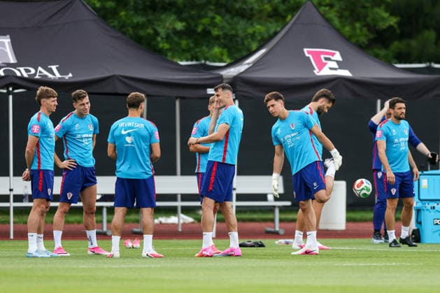 Croatia Training And press conference, PK, Pressekonferenz - FIFA World Cup, WM, Weltmeisterschaft, Fussball 2026 Players of Croatia during the training session at training centre at Episcopal High School on June 18, 2026 in Alexandria, Virginia.  IgorxKralj PIXSELL
