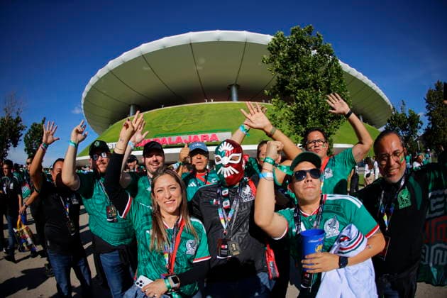 Fans attend the FIFA World Cup, WM, Weltmeisterschaft, Fussball 2026 Mexico vs South Korea match Fans from Mexico arrive for a Group A match in the FIFA World Cup 2026 between Mexico and South Korea in Guadalajara, Mexico, 18 June 2026. GUADALAJARA Mexico  Copyright: xFRANCISCOxGUASCOx