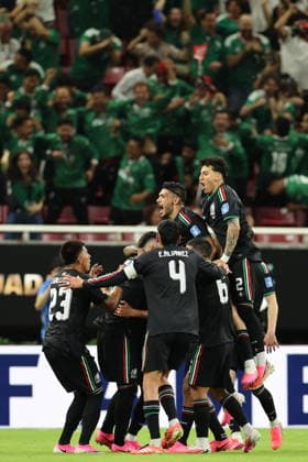 FIFA World Cup, WM, Weltmeisterschaft, Fussball 2026 - Group A - Mexico vs South Korea Players of Mexico celebrate a goal during a Group A match in the FIFA World Cup 2026 Mexico against South Korea at Akron Stadium in Guadalajara, Mexico, 18 June 2026. GUADALAJARA Mexico  Copyright: xAlexxCruzx