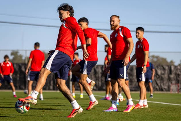 Paraguayan soccer players are participating in a training session at the Spartan Soccer Complex in San Jose, California, United States, 18 June 2026. Paraguay national team, Nationalteam Training in the United States !ACHTUNG: NUR REDAKTIONELLE NUTZUNG!  Copyright: xMIGUELxGUTIÉRREZx GR5179 20260619-55020641828_1