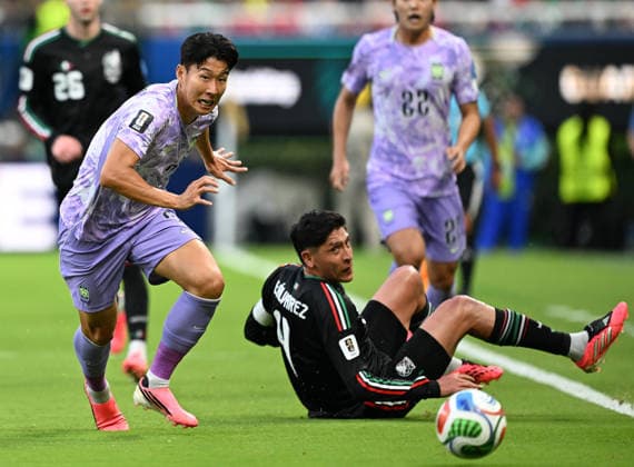 (260619) -- GUADALAJARA, June 19, 2026 -- Son Heung-min (L front) of South Korea competes during a group A match between Mexico and South Korea at the 2026 FIFA World Cup, WM, Weltmeisterschaft, Fussball at Guadalajara Stadium in Guadalajara, Mexico, June 18, 2026. ) (SP)MEXICO-GUADALAJARA-FOOTBALL-FIFA WORLD CUP-GROUP A-MEX VS KOR LixMuzi 