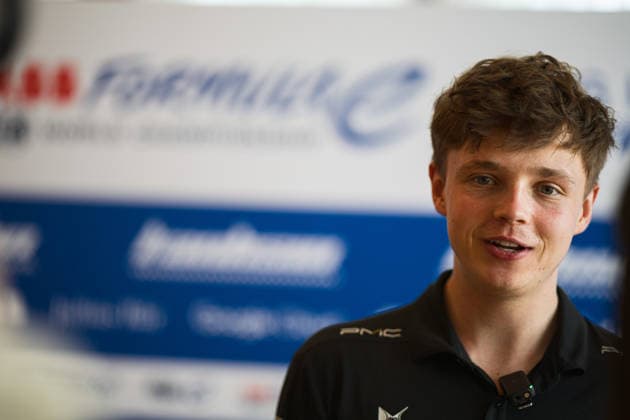 2026 FORMULA E SANYA ePRIX BARNARD Taylor (gbr), DS Penske, DS E-Tense FE25, portrait media pen during the 2026 Sanya ePrix, 11th round of the 2025-26 ABB FIA Formula E World Championship, WM, Weltmeisterschaft on the Sanya Street Circuit from June 18 to 20, 2026 in Sanya, China - SanyaChina  Copyright: xCLEMENTxLUCKx