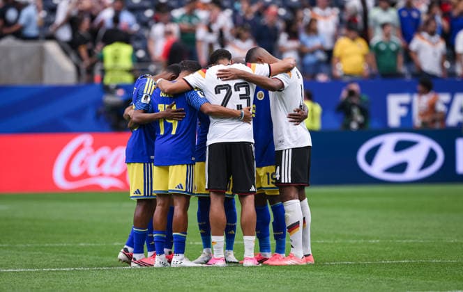 Football, 2026 FIFA World Cup, Tah and Nmecha’s prayer circle with their opponents