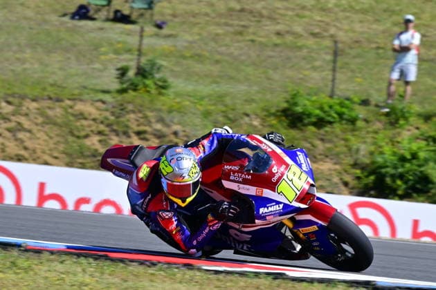 Czech Republic motorcycle Grand Prix, MotoGP World Championship, WM, Weltmeisterschaft Moto2 free practice, in Brno, Czech Republic, on June 19, 2026. Marco Bezzecchi from Italy. (CTKxPhoto VaclavxSalek) CTKPhotoP2026061903196  CTKPhotoP2026061903196