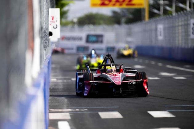 2026 FORMULA E SANYA ePRIX 48 MORTARA Edoardo (swi), Mahindra Racing, Mahindra M12Electro, action during the 2026 Sanya ePrix, 11th round of the 2025-26 ABB FIA Formula E World Championship, WM, Weltmeisterschaft on the Sanya Street Circuit from June 18 to 20, 2026 in Sanya, China - SanyaChina  Copyright: xFabrizioxBoldonix