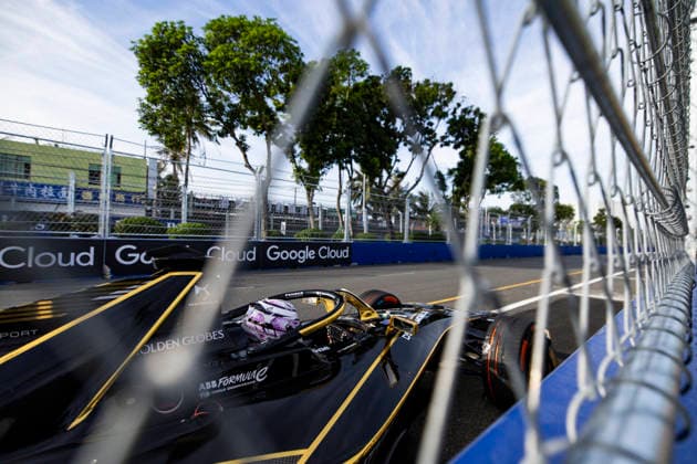 2026 FORMULA E SANYA ePRIX 77 BARNARD Taylor (gbr), DS Penske, DS E-Tense FE25, action during the 2026 Sanya ePrix, 11th round of the 2025-26 ABB FIA Formula E World Championship, WM, Weltmeisterschaft on the Sanya Street Circuit from June 18 to 20, 2026 in Sanya, China - SanyaChina  Copyright: xJULIENxDELFOSSEx