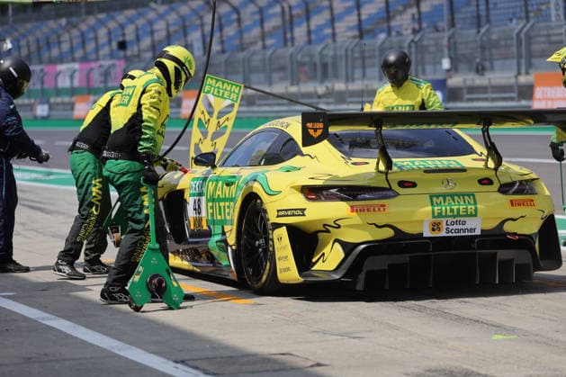 Pitlane, Detail, Jules Gounon (F Mercedes-AMG Team Mann-Filter, 48), Mercedes-AMG GT3, DTM (German Touring Car Championship) - Round 3 - Free Practice, DEKRA Lausitzring on 19.06.2026. Brandenburg Deutschland Copyright: xO.Franke,xSportblen.dex