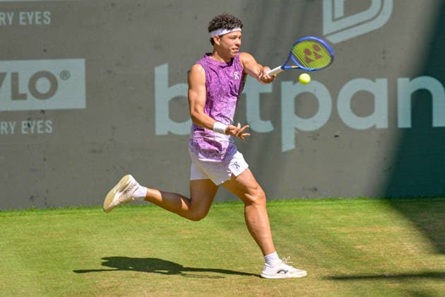 Ben Shelton USA June 19, 2026 ¢ Tennis ¢ TERRA WORTMANN OPEN ¢ ATP 500, heristo arena Halle Westfalen, TERRA WORTMANN OPEN, North Rhine-Westphalia, Germany,detected_source_language Copyright: xpepphotox xPeterxEppingerx pep00321, pep_20260619_hm_375193
