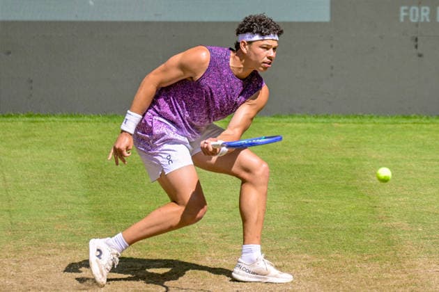 Ben Shelton USA June 19, 2026 ¢ Tennis ¢ TERRA WORTMANN OPEN ¢ ATP 500, heristo arena Halle Westfalen, TERRA WORTMANN OPEN, North Rhine-Westphalia, Germany,detected_source_language Copyright: xpepphotox xPeterxEppingerx pep00321, pep_20260619_hm_375342