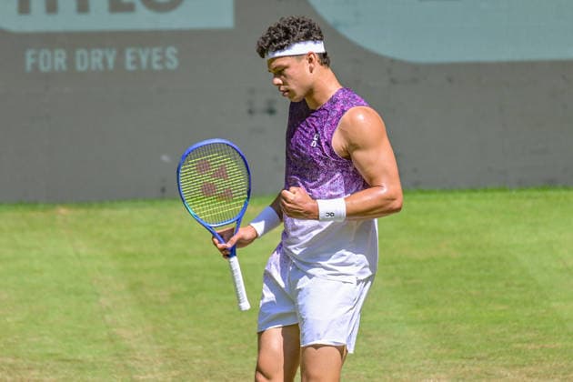 Ben Shelton USA June 19, 2026 ¢ Tennis ¢ TERRA WORTMANN OPEN ¢ ATP 500, heristo arena Halle Westfalen, TERRA WORTMANN OPEN, North Rhine-Westphalia, Germany,detected_source_language Copyright: xpepphotox xPeterxEppingerx pep00321, pep_20260619_hm_375377