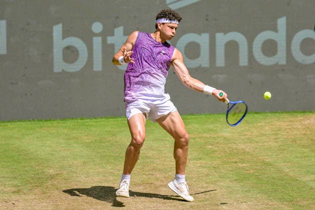 Ben Shelton USA June 19, 2026 ¢ Tennis ¢ TERRA WORTMANN OPEN ¢ ATP 500, heristo arena Halle Westfalen, TERRA WORTMANN OPEN, North Rhine-Westphalia, Germany,detected_source_language Copyright: xpepphotox xPeterxEppingerx pep00321, pep_20260619_hm_375405