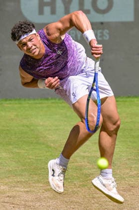 Ben Shelton USA June 19, 2026 ¢ Tennis ¢ TERRA WORTMANN OPEN ¢ ATP 500, heristo arena Halle Westfalen, TERRA WORTMANN OPEN, North Rhine-Westphalia, Germany,detected_source_language Copyright: xpepphotox xPeterxEppingerx pep00321, pep_20260619_hm_375470