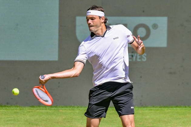 Taylor Fritz USA June 19, 2026 ¢ Tennis ¢ TERRA WORTMANN OPEN ¢ ATP 500, heristo arena Halle Westfalen, TERRA WORTMANN OPEN, North Rhine-Westphalia, Germany,detected_source_language Copyright: xpepphotox xPeterxEppingerx pep00321, pep_20260619_hm_375251
