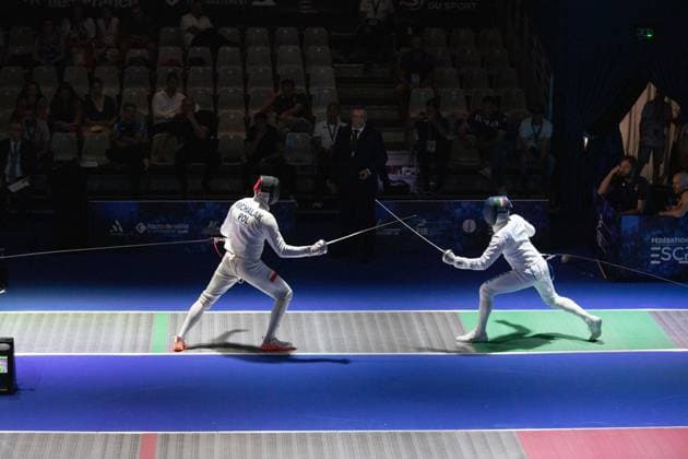 June 19, 2026, Antony, Hauts-De-Seine, France: Paris, France: Italy defeated Poland in the quarterfinals of the team men s o po e event at the European Fencing Championships in Antony. Antony France - ZUMAp284 20260619_zip_p284_021 Copyright: xMickaelxPintax