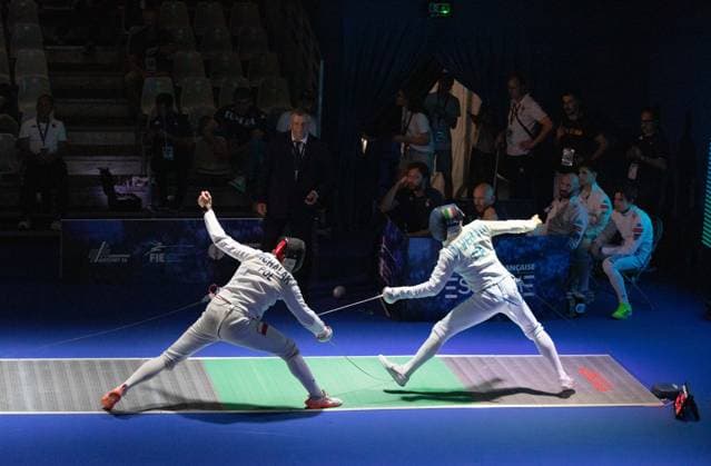 June 19, 2026, Antony, Hauts-De-Seine, France: Paris, France: Italy defeated Poland in the quarterfinals of the team men s o po e event at the European Fencing Championships in Antony. Antony France - ZUMAp284 20260619_zip_p284_023 Copyright: xMickaelxPintax