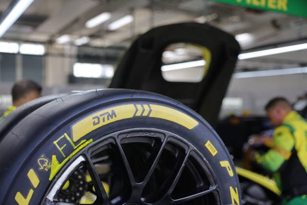 Pitlane, Box, Detail, Prelli racing tires of the DTM,DTM (German Touring Car Championship) - Round 3 - Free Practice, DEKRA Lausitzring on 19.06.2026. Brandenburg Deutschland Copyright: xx